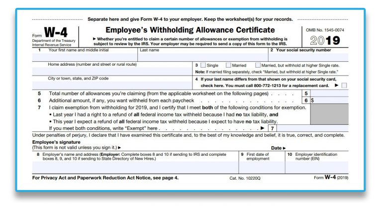 2019 W-4 | DM Payroll Solutions